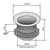 Фланец в мойку BORT Washing flange Caiman SET