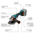 Машина шлифовальная угловая аккумуляторная BORT BWS-18Li-XK (без АКБ и ЗУ)