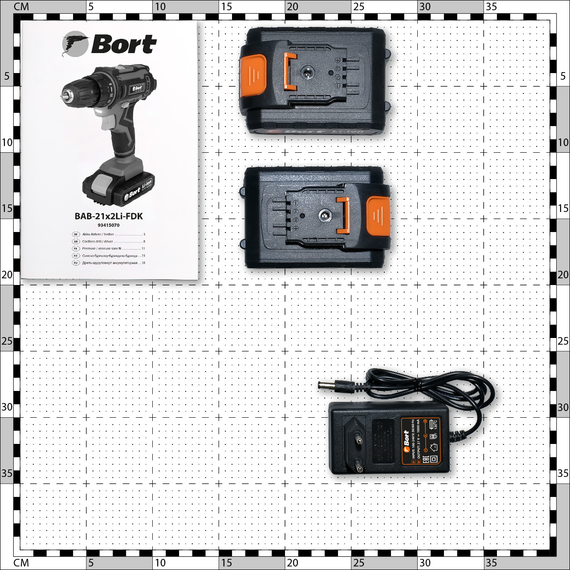 Дрель-шуруповерт аккумуляторная BORT BAB-21x2Li-FDK (2x1,5Ah)
