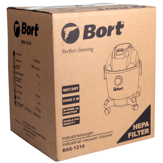 Пылесос для сухой и влажной уборки BORT BSS-1218