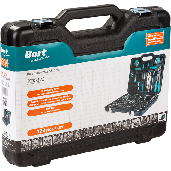 Набор ручного инструмента BORT BTK-123