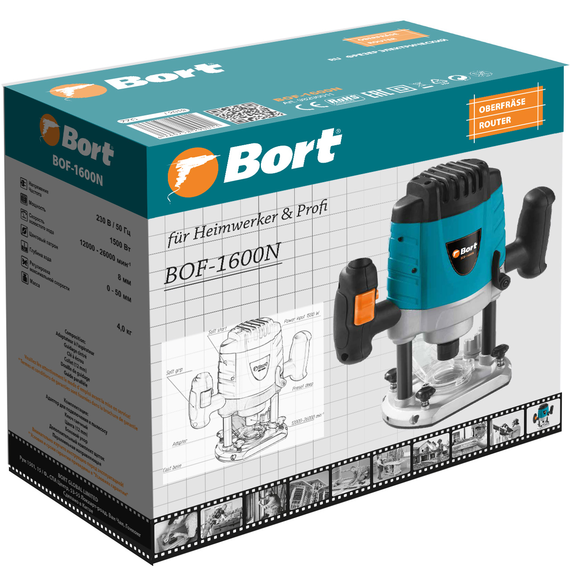 Фрезер электрический BORT BOF-1600N
