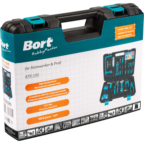 Набор ручного инструмента BORT BTK-100