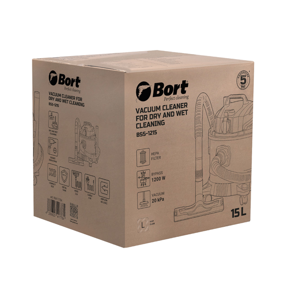 Пылесос для сухой и влажной уборки BORT BSS-1215