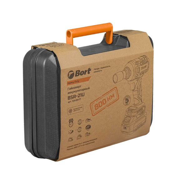 Гайковерт аккумуляторный BORT BSR-21U (2x4Ач+ЗУ)