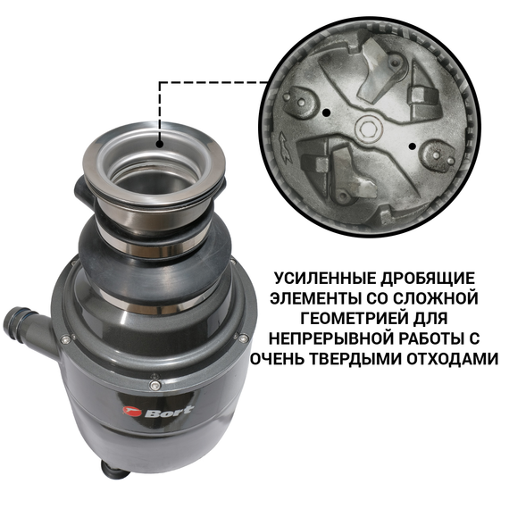 Измельчитель пищевых отходов BORT Ultimate 1500