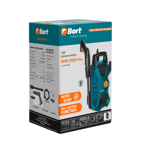Мойка высокого давления BORT BHR-1700-Pro