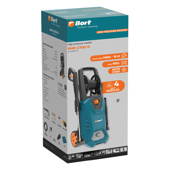 Мойка высокого давления BORT BHR-2700-R