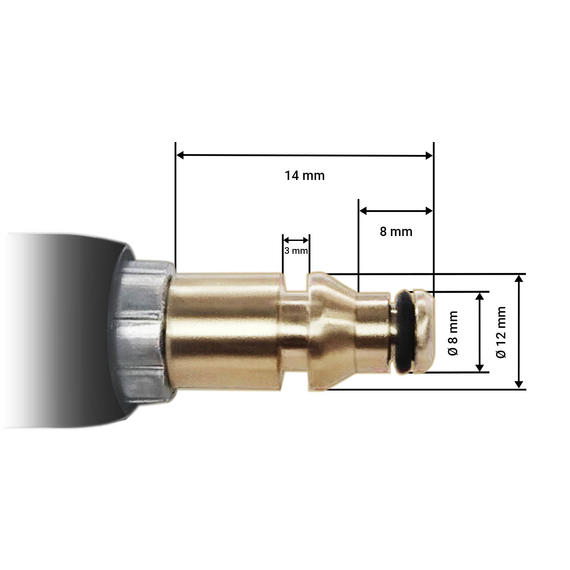 Шланг высокого давления BORT BHS-8-Pro