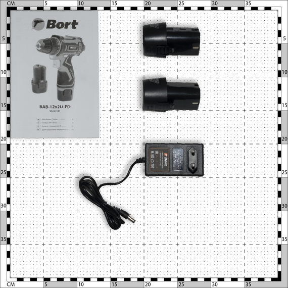 Дрель-шуруповерт аккумуляторная BORT BAB-12x2Li-FD (2x1,5 Ач+ЗУ)