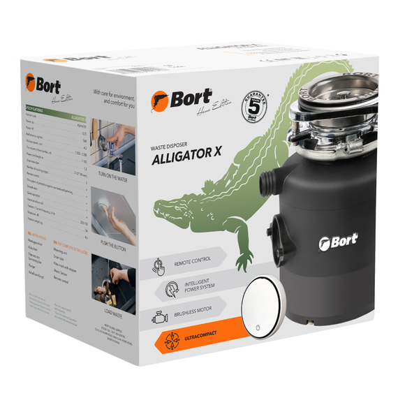 Измельчитель пищевых отходов BORT Alligator X