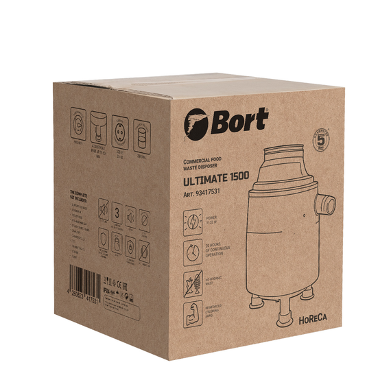 Измельчитель пищевых отходов BORT Ultimate 1500