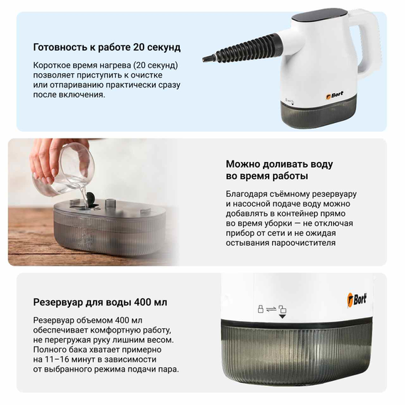 Пароочиститель BORT BDR-1800