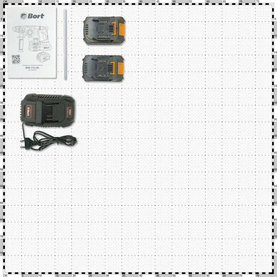 Перфоратор аккумуляторный BORT BHD-21Li-BL (2x4,0Ач+ЗУ)
