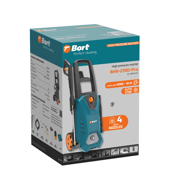 Мойка высокого давления BORT BHR-2700-Pro