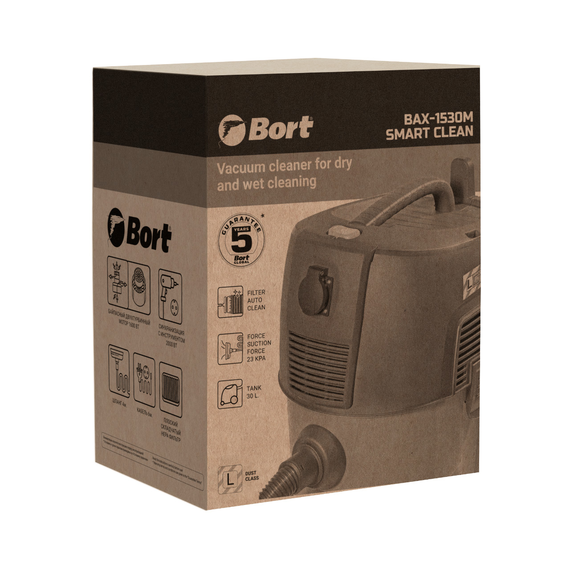 Пылесос для сухой и влажной уборки BORT BAX-1530M-Smart Clean