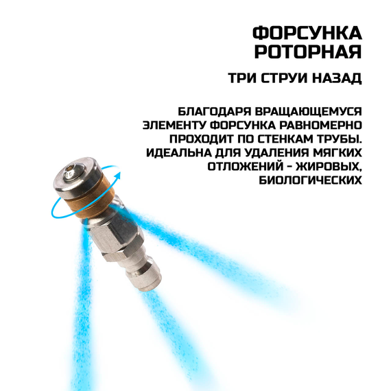 Комплект форсунок для моек высокого давления BORT Pipe cleaning set (Quick Fix)